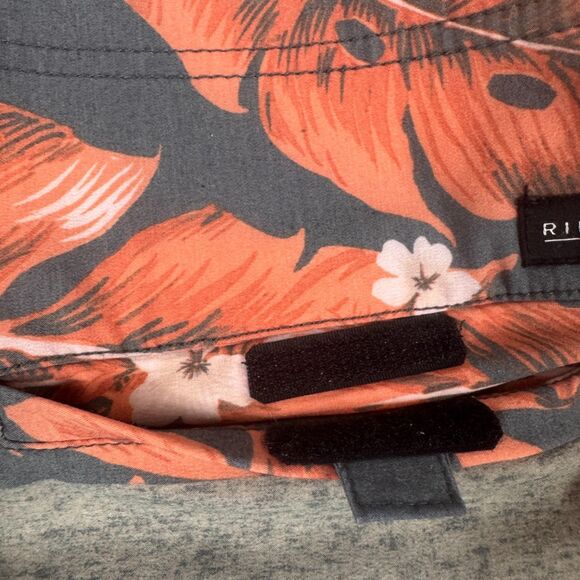 Rip Curl Mirage Board Shorts Men's 34 Floral Stripe Drawstring Beach Surf Swim - Picture 5 of 15